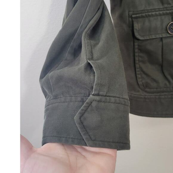 Abercrombie & Fitch Jacket Womens Large Military Boho Grunge Cottagecore Punk - Picture 7 of 10